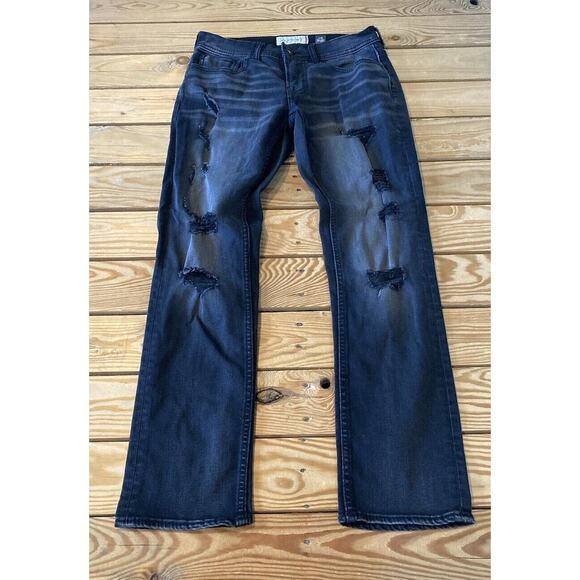 Depart West Trouper Distressed Jeans Size 29 Short Women’s Black - Picture 1 of 10